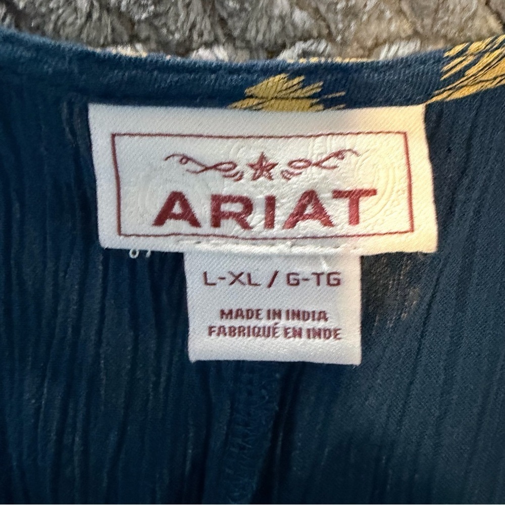 Ariat Ella Kimono Open 3/4 Sleeve Western/Aztec Pattern Size L/XL - Picture 6 of 14
